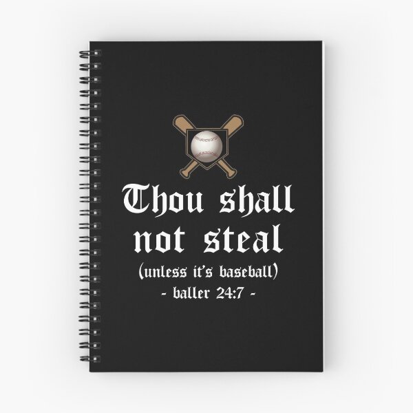 Item preview, Thou Shall Not Steal Unless It's Baseball designed and sold by 4wordsmovement.