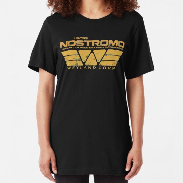 USCSS Nostromo Yellow Slim Fit T-Shirt