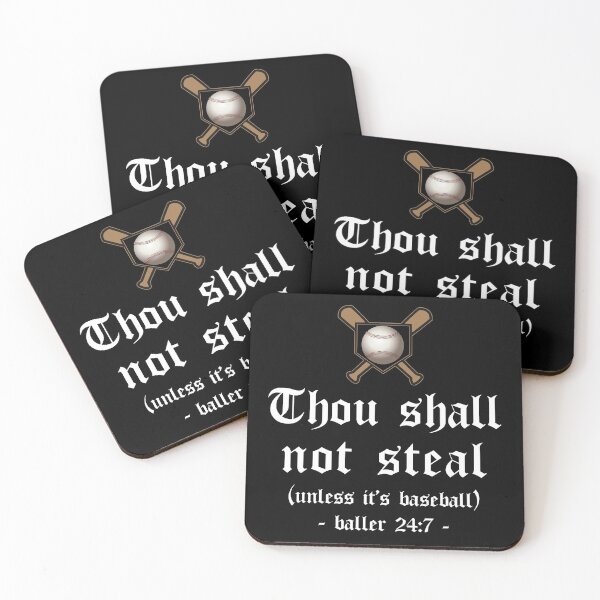 Item preview, Thou Shall Not Steal Unless It's Baseball designed and sold by 4wordsmovement.