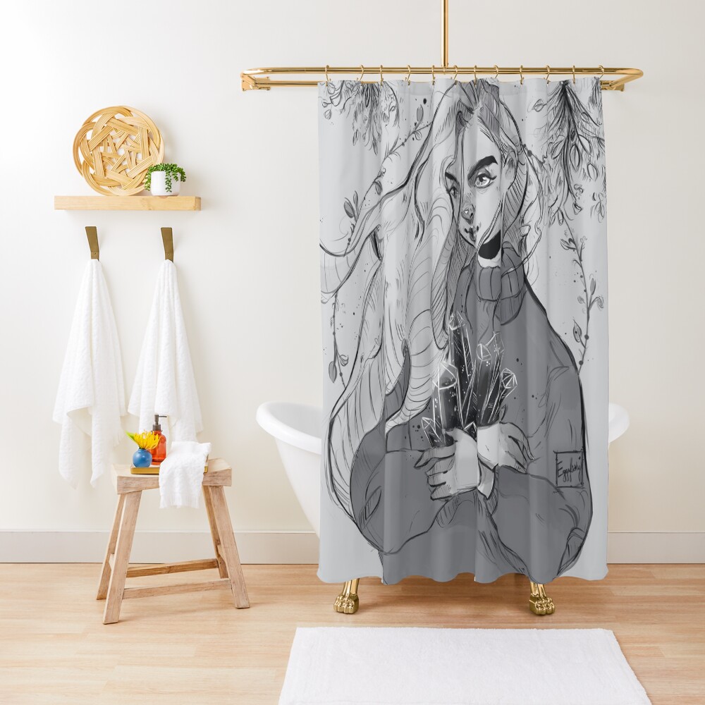 "Crystal Witch" Shower Curtain for Sale by eggylickyf Redbubble