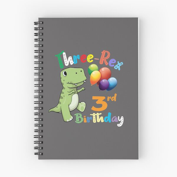 Item preview, Three Rex Dinosaur 3rd Birthday Gift Design designed and sold by LGamble12345.