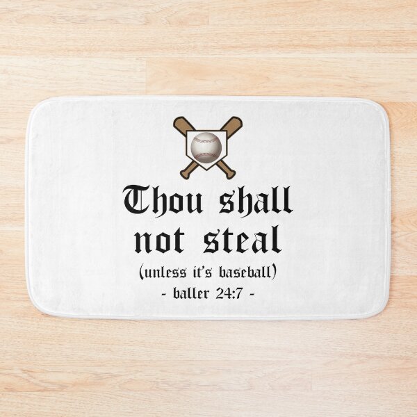 Item preview, Thou Shall Not Steal Unless It's Baseball (Light) designed and sold by 4wordsmovement.