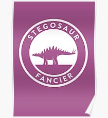 Stegosaur Fancier Print Poster