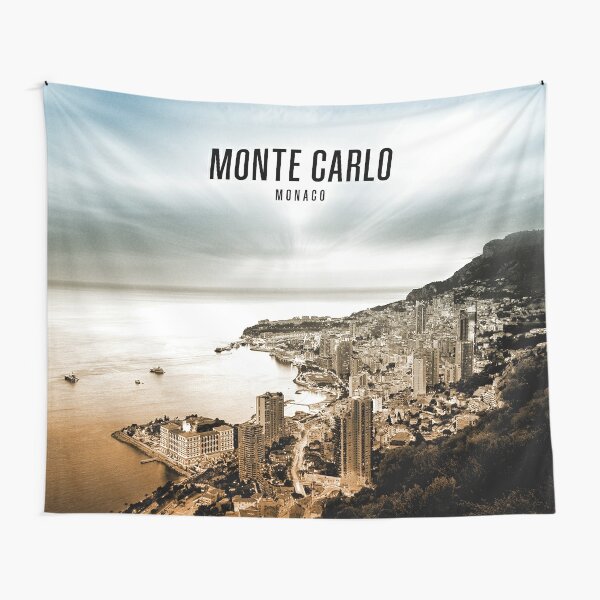 MONACO, Monte-Carlo Tapestry for Sale by WillDZIGN