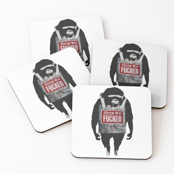Item preview, Banksy - Chimpanzee Sorry We're F****d designed and sold by RafikCreations.