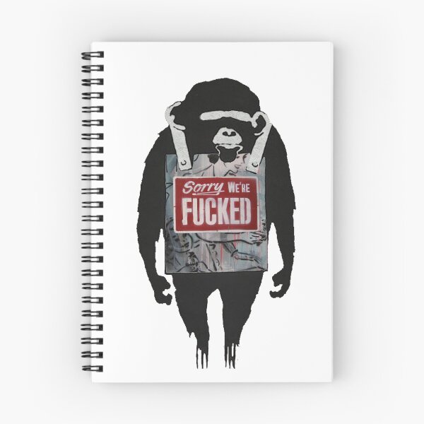 Item preview, Banksy - Chimpanzee Sorry We're F****d designed and sold by RafikCreations.
