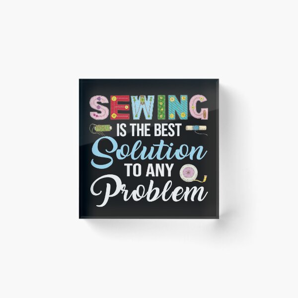 Item preview, Funny Sewing Lover Gift - Best Solution To Any Problem - Seamstress designed and sold by kntranhoang.