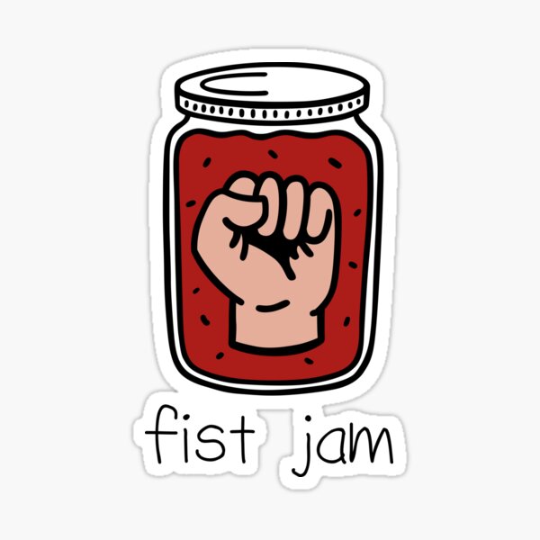 Item preview, Fist Jam - Climbing Pun designed and sold by Tom Napper Design.