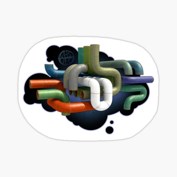 Constructive mental image of the winning pipeline Sticker