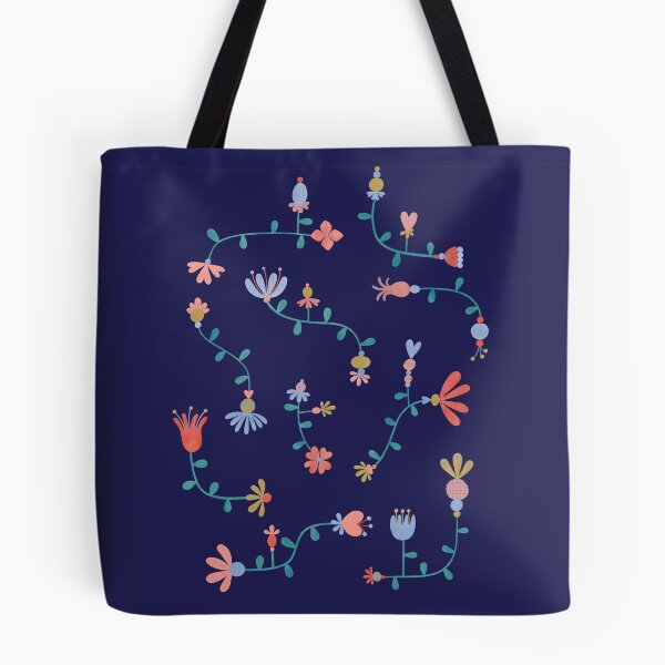 Item preview, Multicolored folk-art florals designed and sold by ToiledeLina.