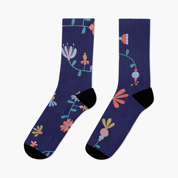Item preview, Multicolored folk-art florals designed and sold by ToiledeLina.