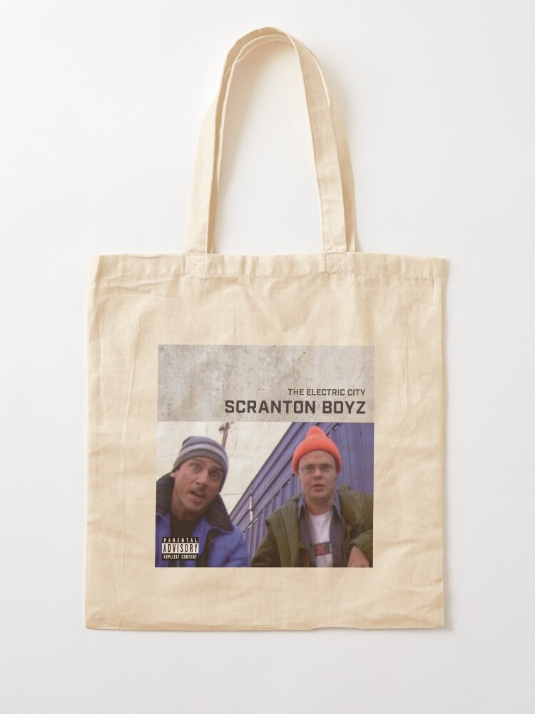 "Michael Scott & Dwight Schrute Scranton The Electric City Rap" Tote