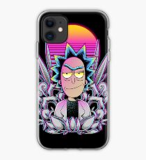 Synthwave Rick Sanchez iPhone Case