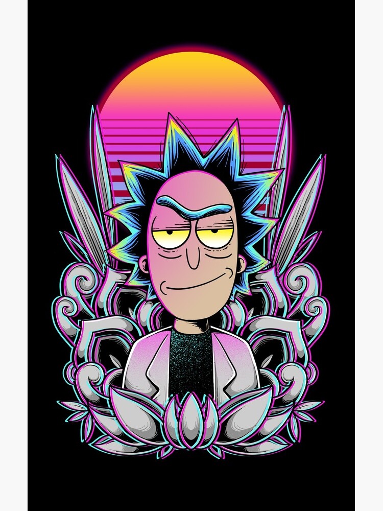 Synthwave Rick Sanchez by GODZILLARGE
