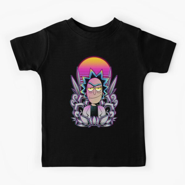 Synthwave Rick Sanchez Kids T-Shirt