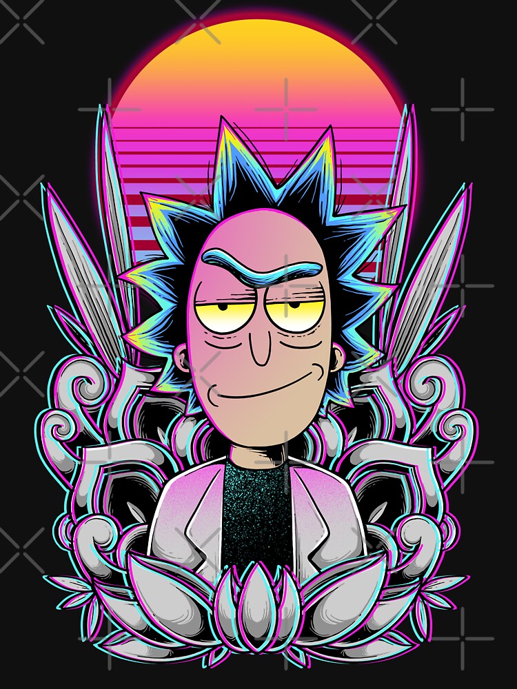 Synthwave Rick Sanchez by GODZILLARGE