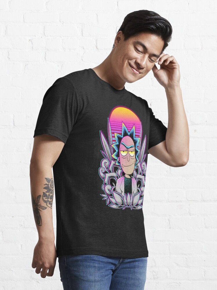 Alternate view of Synthwave Rick Sanchez Essential T-Shirt