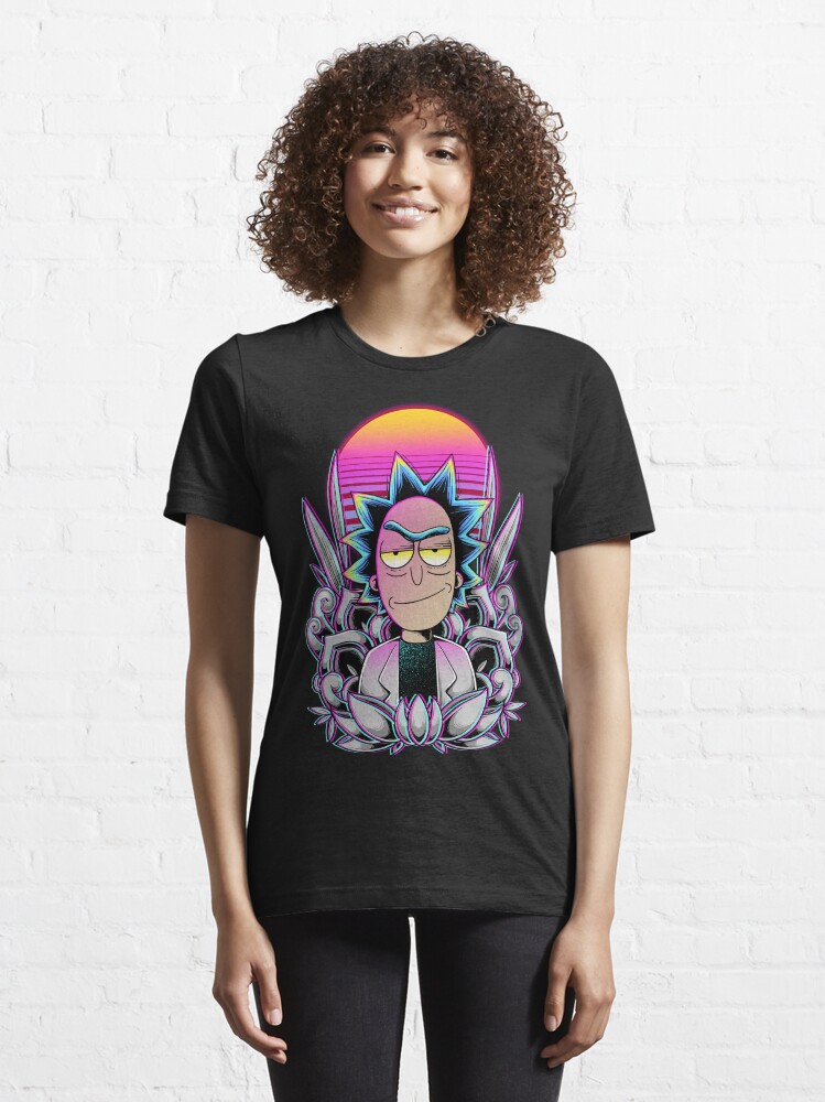 Alternate view of Synthwave Rick Sanchez Essential T-Shirt