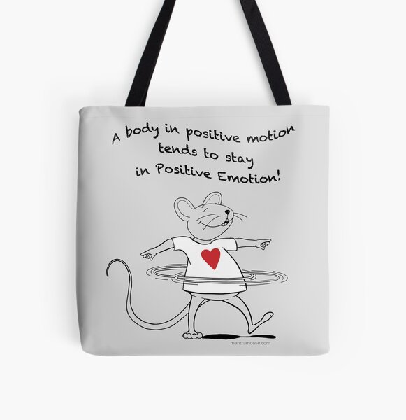 Item preview, MantraMouse® Positive Emotion Cartoon on Gray Background designed and sold by Donna Martini.