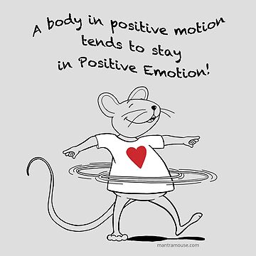Artwork thumbnail, MantraMouse® Positive Emotion Cartoon on Gray Background by Donna Martini