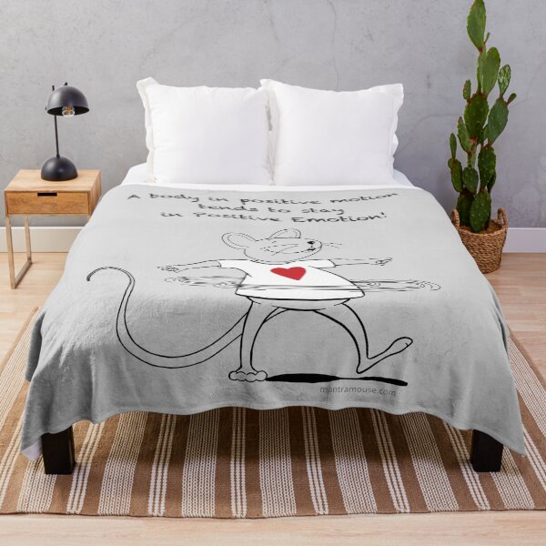 Item preview, MantraMouse® Positive Emotion Cartoon on Gray Background designed and sold by Donna Martini.