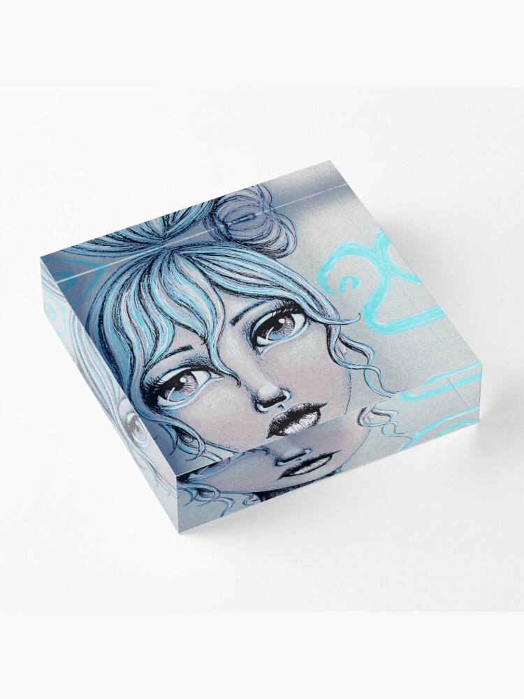 Alternate view of Space Buns for the Win Acrylic Block