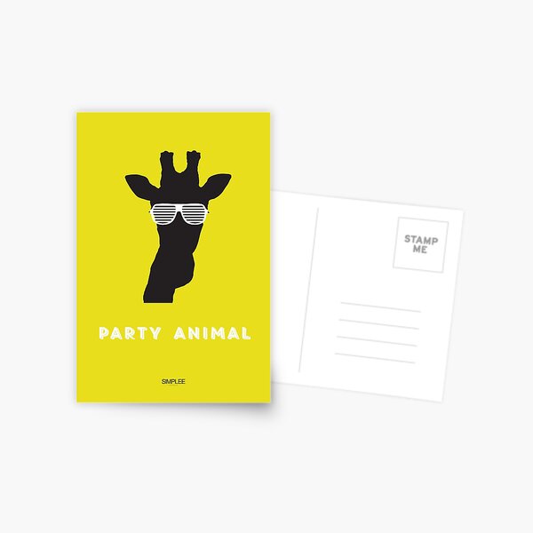 Simplee Cards: Party Animal 3 of 3 Postcard