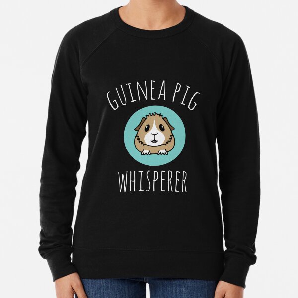 Cute Guinea Pig Whisperer gift design Lightweight Sweatshirt