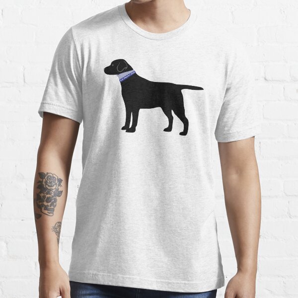 "Black Labrador Retriever Preppy Silhouette" Tshirt for Sale by