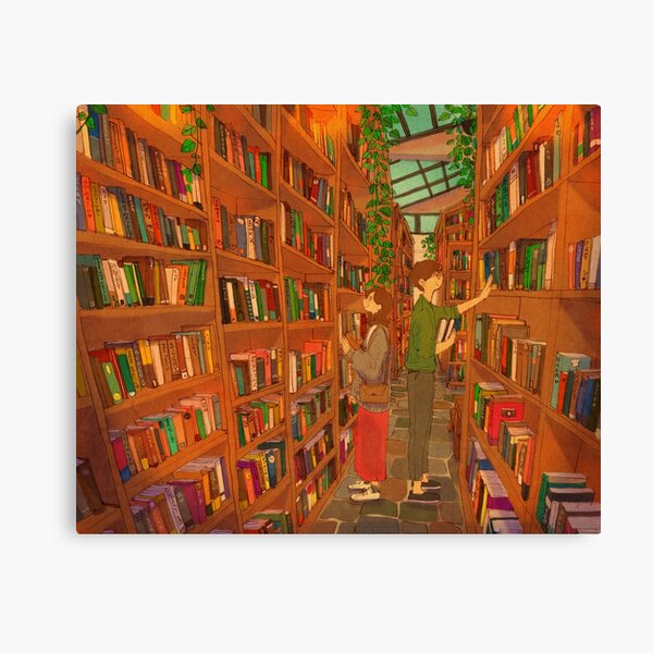 In the library Canvas Print
