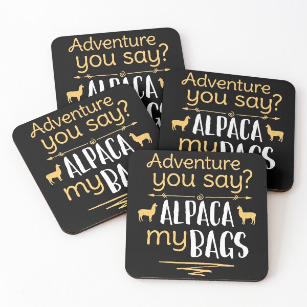 Item preview, Llama And Travel Lover Gift - Punny Gift - Adventure You Say, Alpaca My Bags - Traveler designed and sold by kntranhoang.
