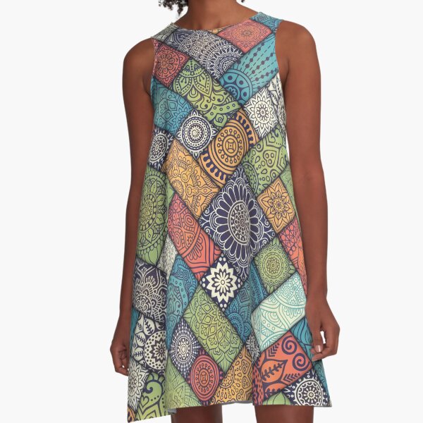 patch work designs for dresses