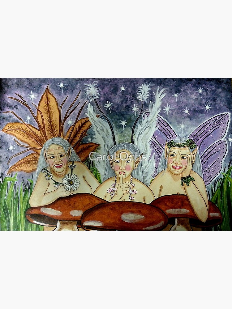 Thumbnail 3 of 3, Poster, Wize Wimmin Fae - Fairy Art designed and sold by CarolOchs.