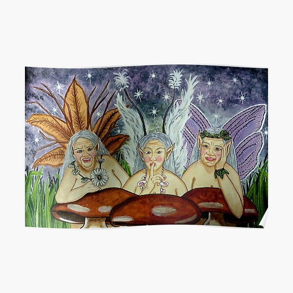 Wize Wimmin Fae - Fairy Art Poster