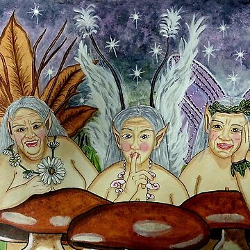 Artwork thumbnail, Wize Wimmin Fae - Fairy Art by Carol Ochs