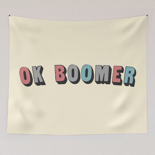 Item preview, OK BOOMER /// Original Typography Design  designed and sold by AestheticNow.