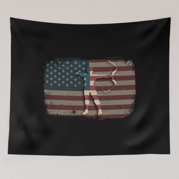 Item preview, Funny Archery Lover Gift - Vintage American Flag - Bowman designed and sold by kntranhoang.