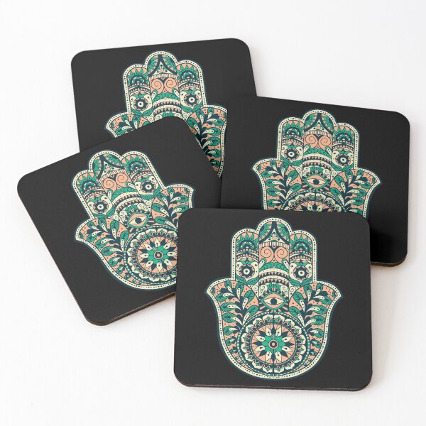 Item preview, Hamsa ornaments pattern hand with eye designed and sold by KleinJenny.