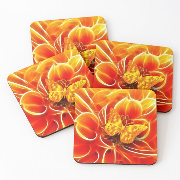 Item preview, Yellow and orange butterfly design designed and sold by Divine Ease.