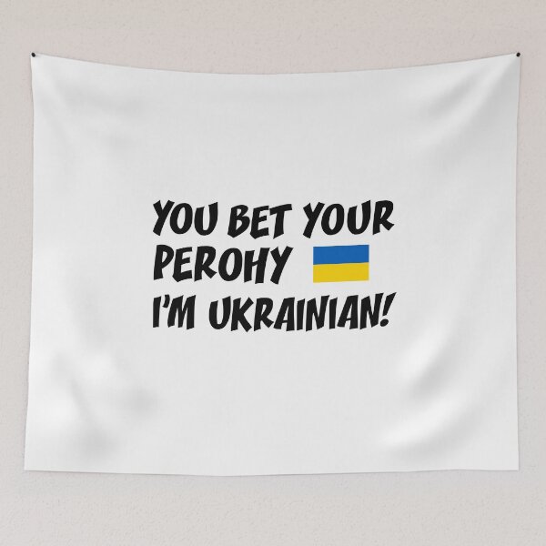 Item preview, You Bet Your Perohy I'm Ukrainian Flag Of Ukraine designed and sold by jaycartoonist.