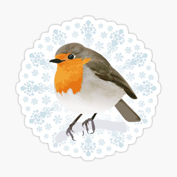 63 Personalizado Xmas Navidad Stickers-Robin de pájaro 63 Personalizado Xmas Navidad Stickers-Robin de pájaro