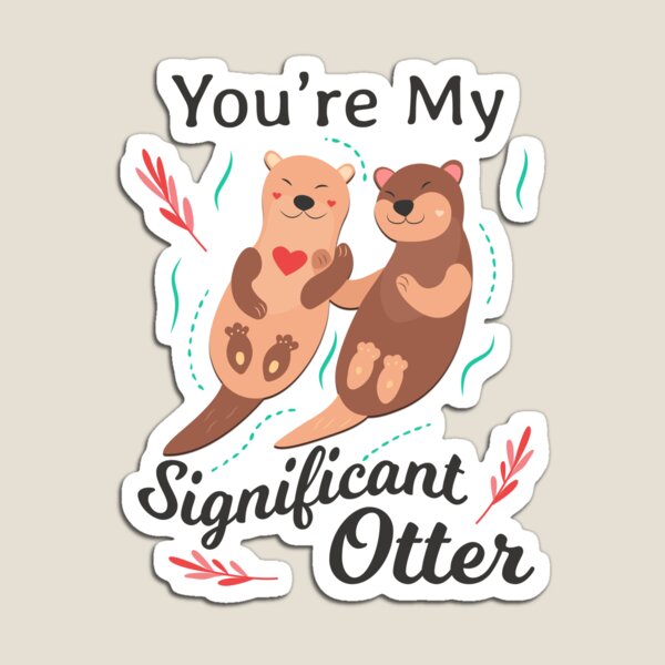 Aperçu de l'œuvre Cadeau Saint-Valentin - Couple de cadeaux, tu es mon loutre importante - Romance créée et vendue par kntranhoang.