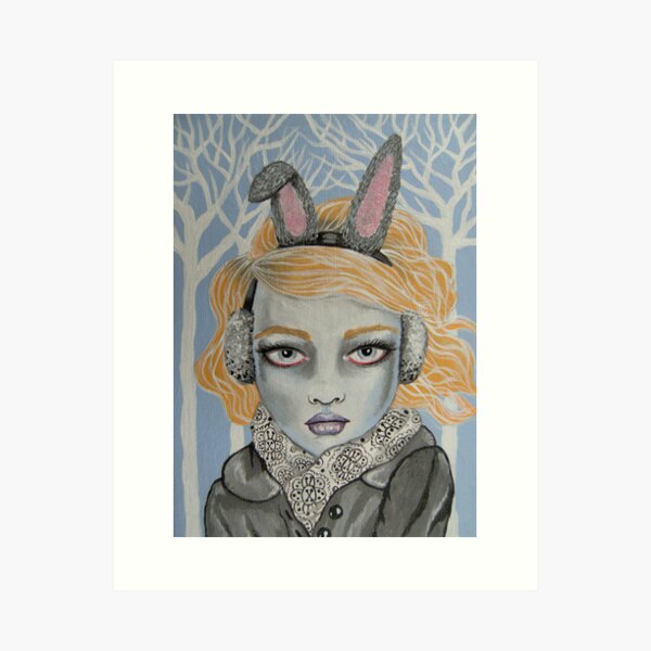 Snow Bunny Art Print