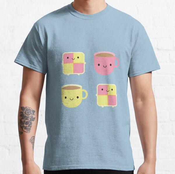 Kawaii Battenberg Cake & Cup of Tea Classic T-Shirt