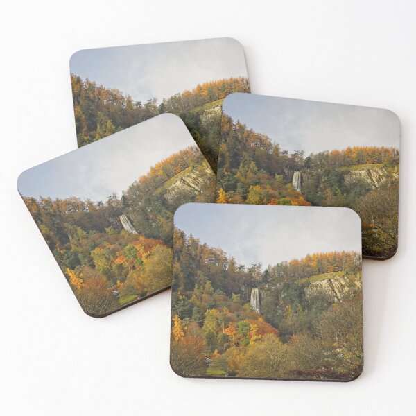 Item preview, Pistyll Rhaeadr Waterfall surrounded by Autumn Colours designed and sold by Samuel  Davis.