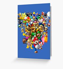 Mario Bros - All Star Greeting Card