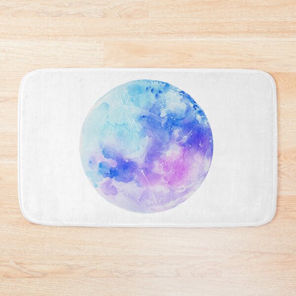 Item preview, Full Moon Hand Painted watercolor Illustration designed and sold by elissartist.