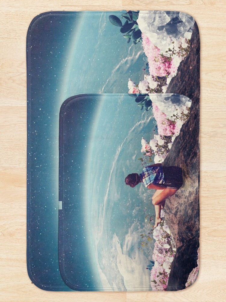 Alternate view of My World Blossomed when I Loved You Bath Mat