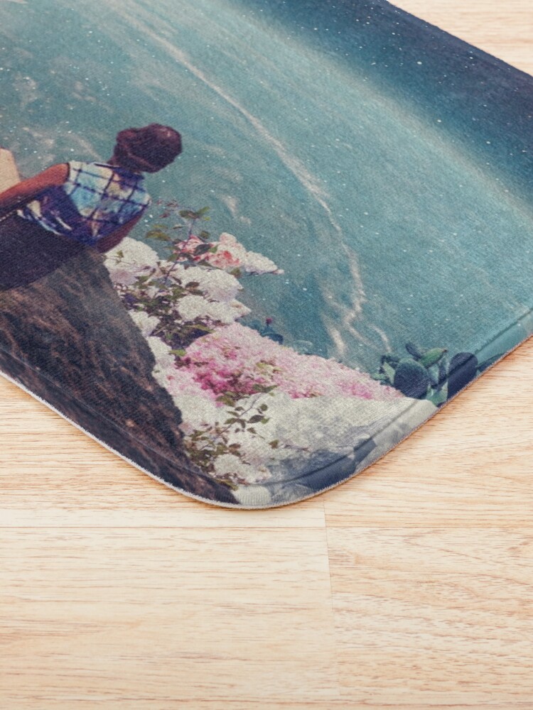 Alternate view of My World Blossomed when I Loved You Bath Mat