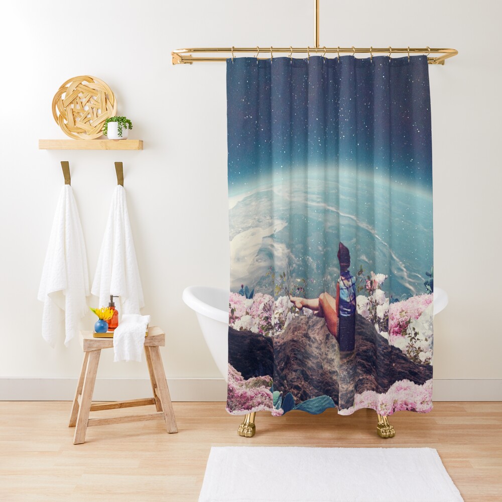My World Blossomed when I Loved You Shower Curtain